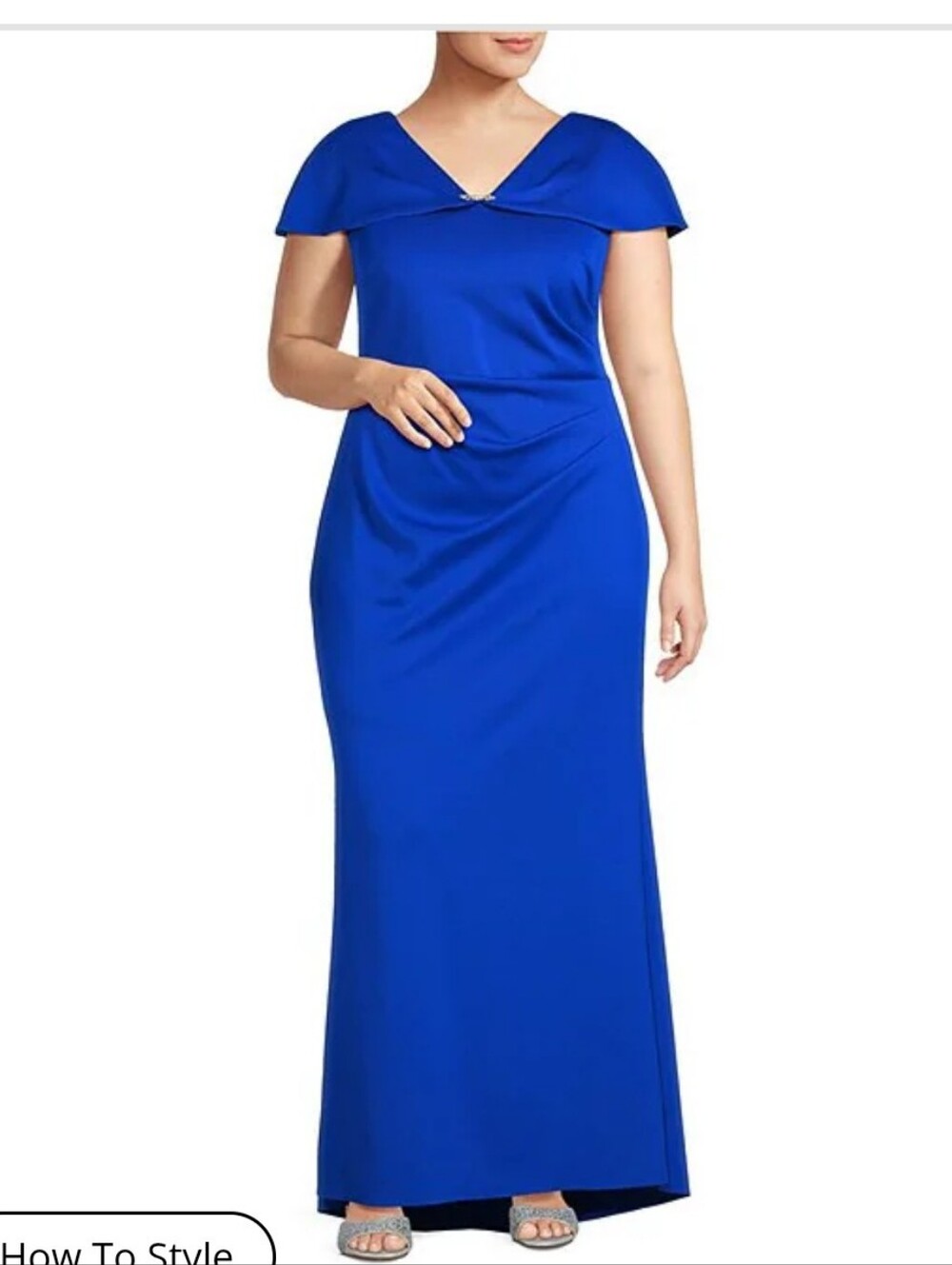 NWT Jessica Howard Scuba Knit Royal Blue Sheath Dress Size 22W